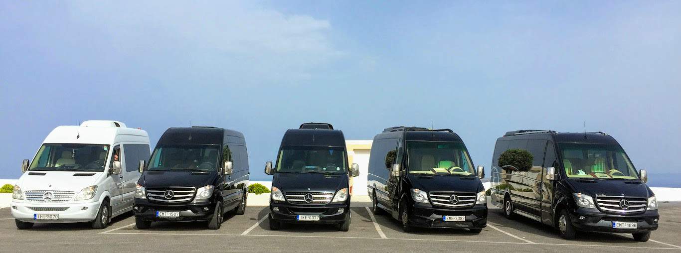 Arquitectura campana Útil Santorini Shared Ride Van Services - Santorini Airport Shuttle Service